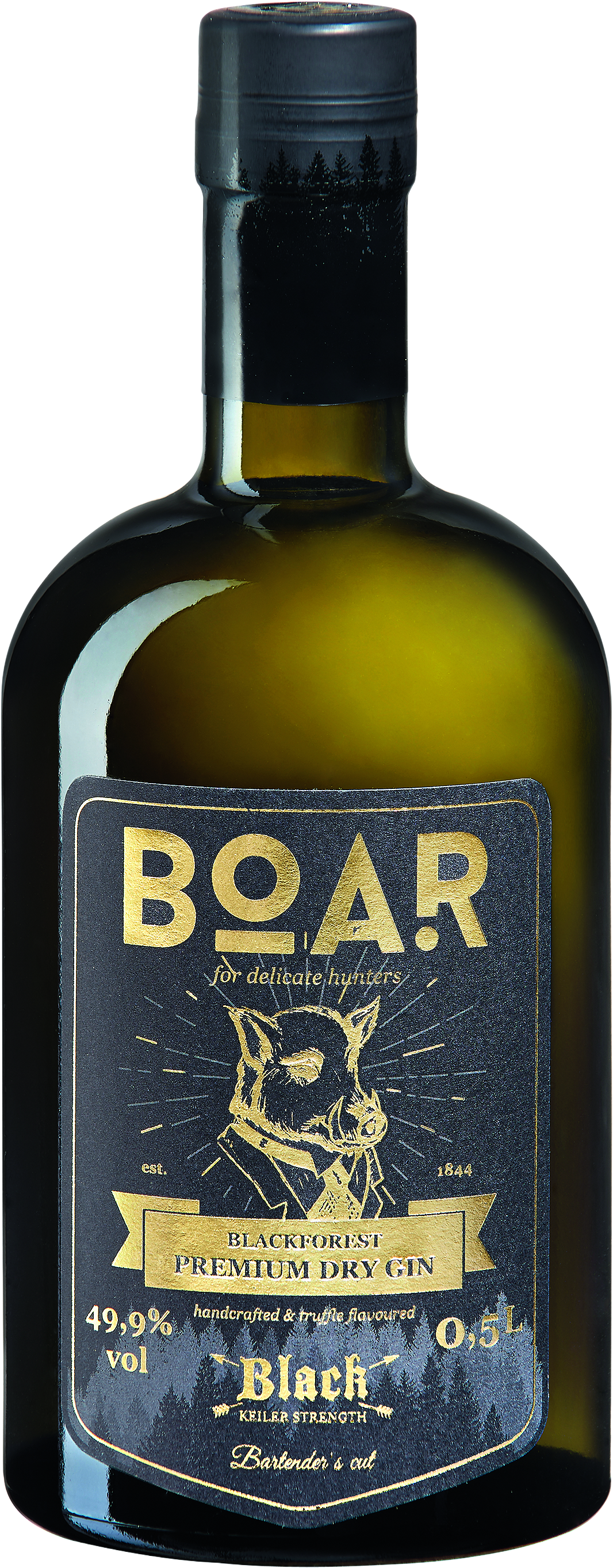 BOAR Gin BLACK - Schwarzwald Falstaff 49,9% im 2020 Boar - Distillery EDITION Falstaff