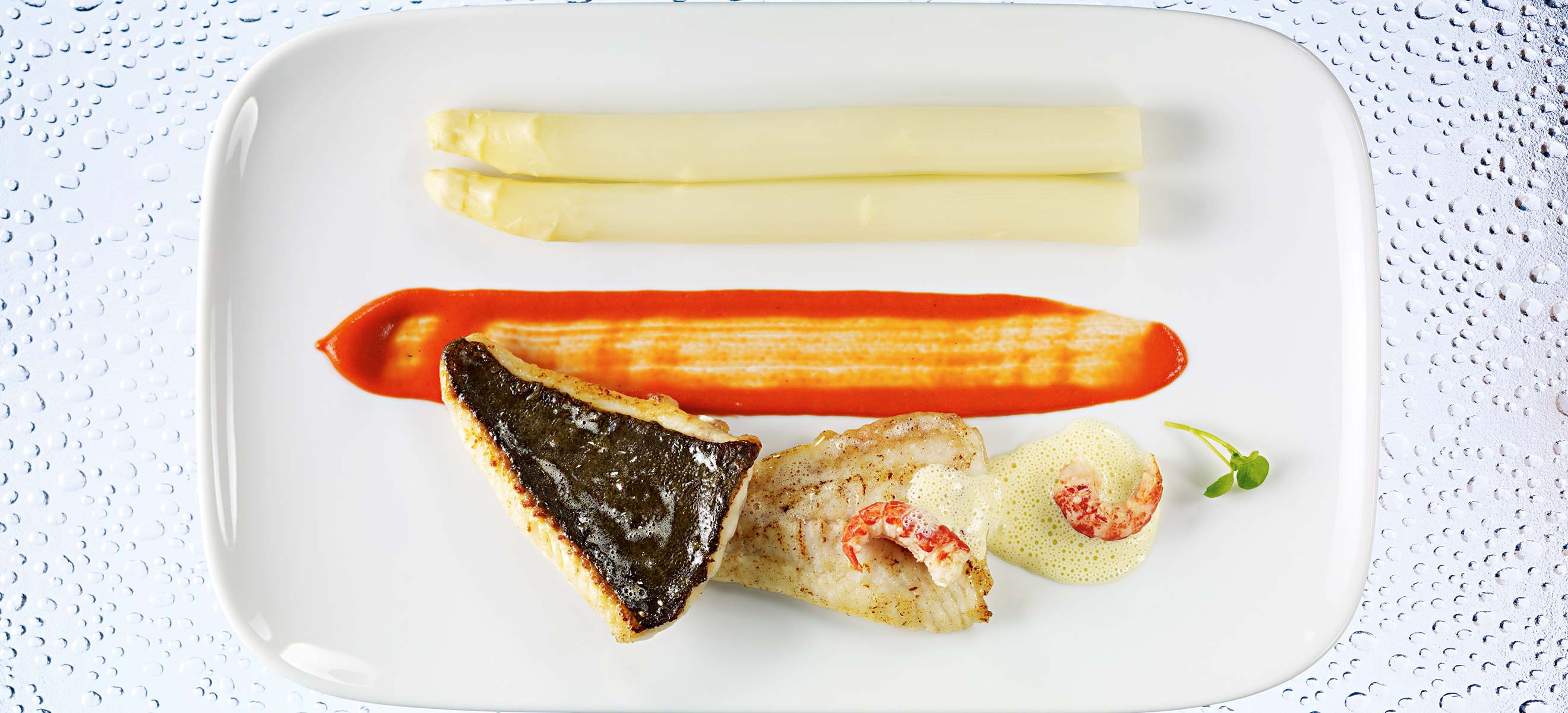 Steinbutt Und Flusskrebse Mit Marchfeldspargel - Falstaff