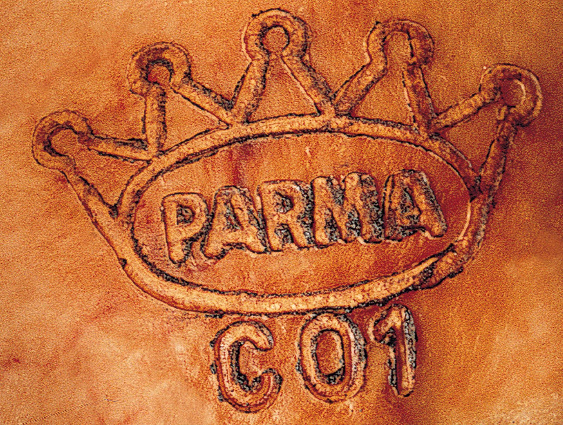 Kennzeichnung des Parma Schinkens