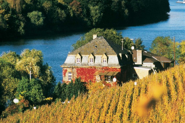 Das Loosen Haus steht idyllisch in Bernkastel an der Mosel.Das Loosen Haus steht idyllisch in Bernkastel an der Mosel.