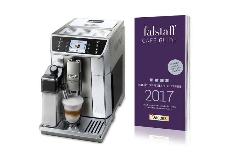 Unter allen, die ihr Voting für den Falstaff Café Guide 2017 abgeben, werden drei De'Longhi PrimaDonna Elite Kaffeemaschinen verlost.