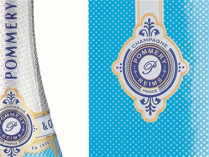 Ganz in blau: der neue Champagner von Vranken-Pommery.