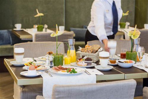 Beim Frühstück haben Gäste die Wahl zwischen vielen verschiedenen Spezialitäten.