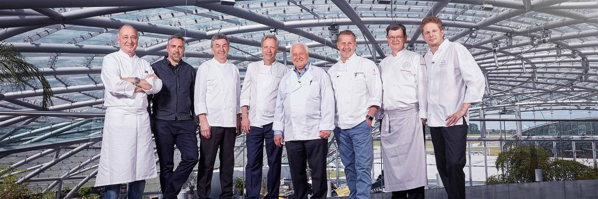 Marc Haeberlin, Roland Trettl, Hans Haas, Bobby Bräuer, Eckart Witzigmann, Karlheinz Hauser, Harald Wohlfahrt und Martin Klein