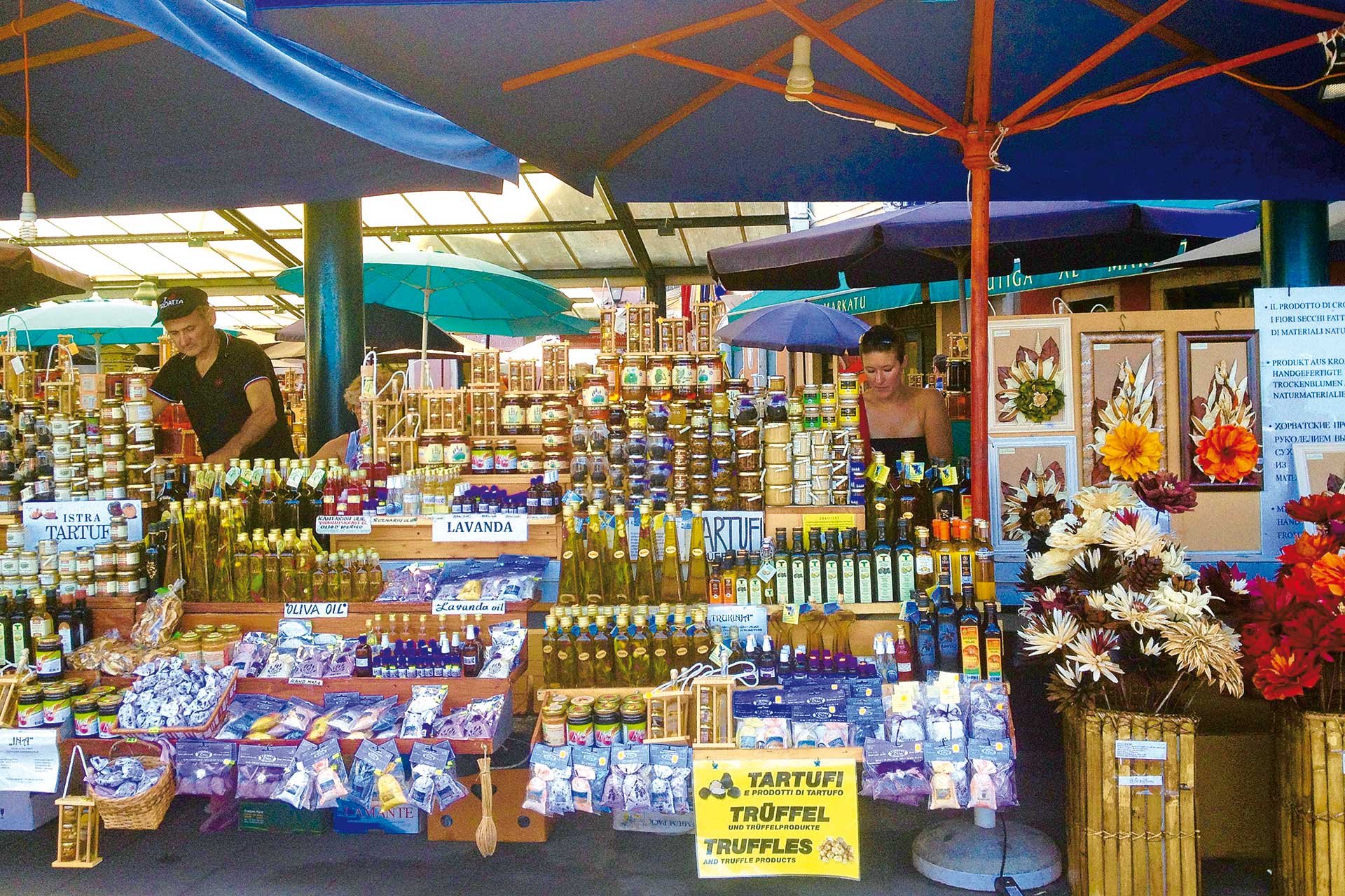 Der Markt in Rovinj ist immer einen Besuch wert.