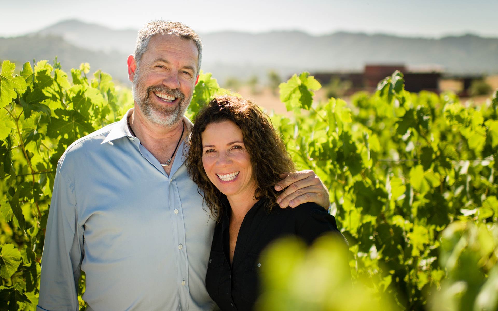 Führen das Kult-Weingut Sine Qua Non in Kalifornien: Elaine und Manfred Krankl