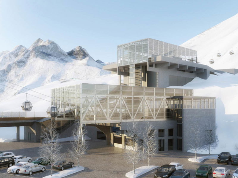 So wird die neue Talstation Alpe Rauz aussehen.