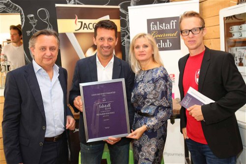 Spitzenkoch Franz Fuiko nahm die Auszeichnung für den Sieg in der Kategorie »Bester Kaffee in einem Restaurant/Gasthaus« entgegen.