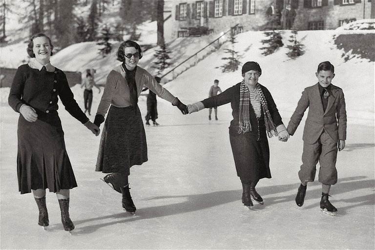 Schlittschuhlaufen hat eine lange Tradition in St. Moritz.