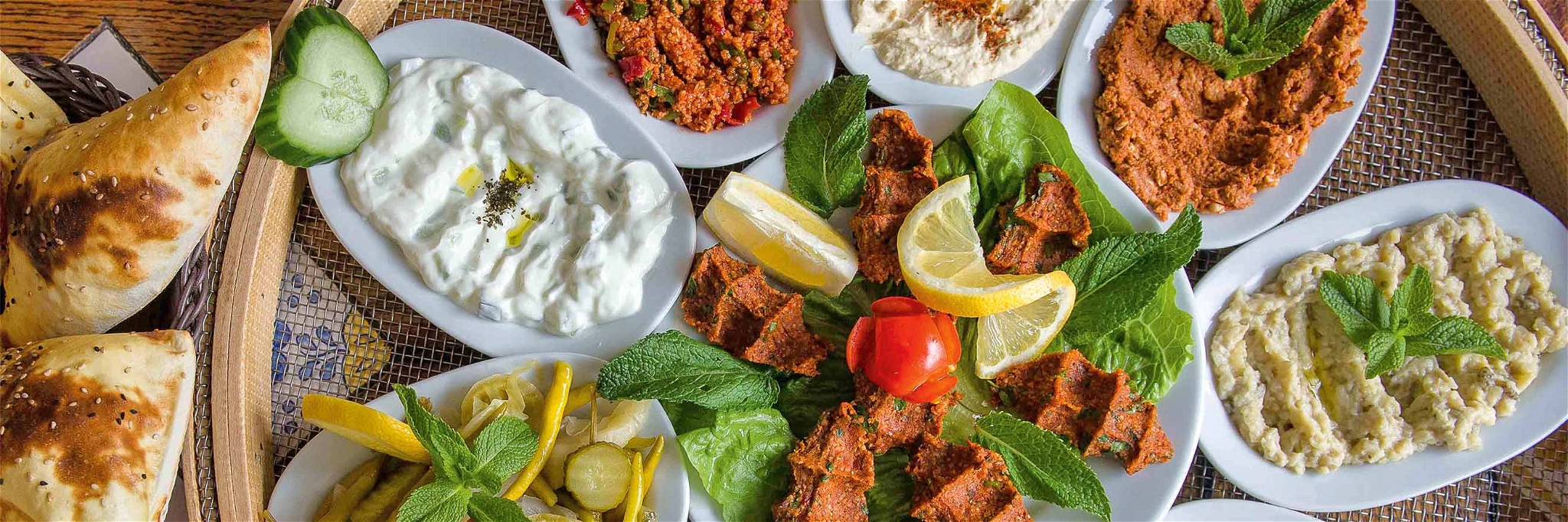 Meze-Tableau: türkische Kost auf ungewohntem Niveau.