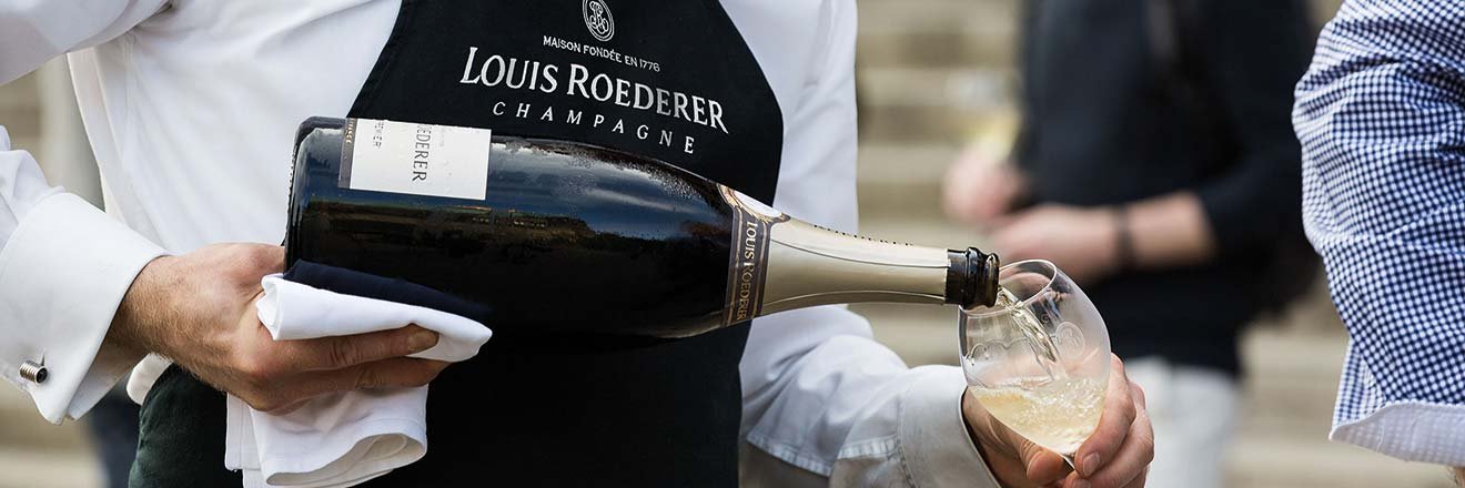 Das »Laurushaus« schenkt Roederer-Champagner aus.