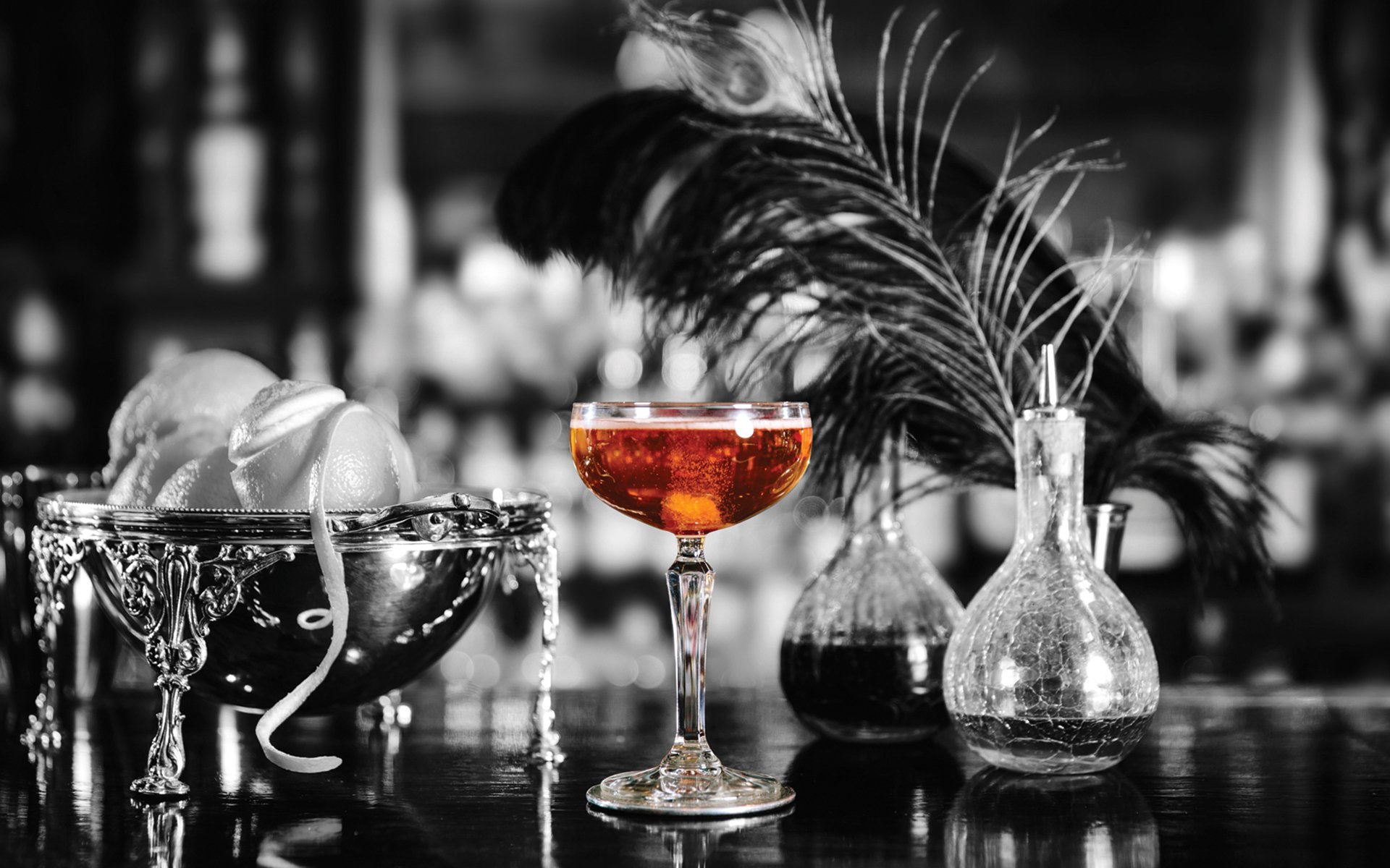 Courvoisier als krönende Ingredienz für einen Champagner-Cocktail. 