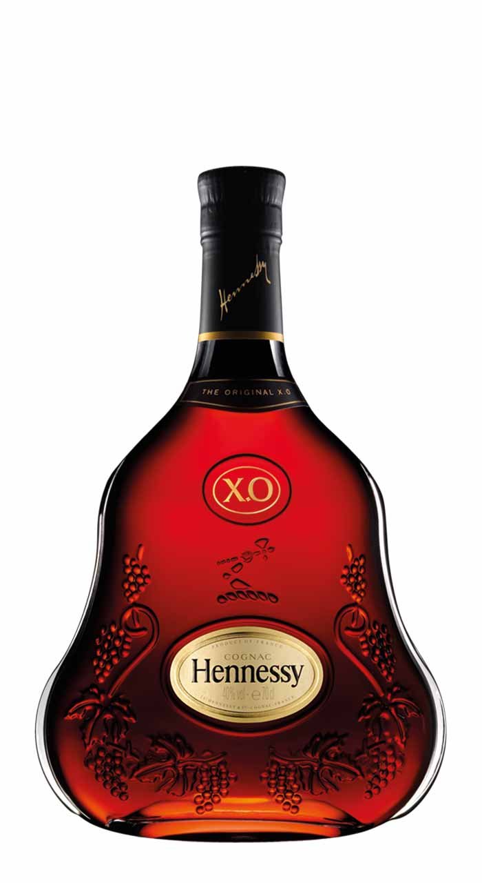 Die traditionelle Hennessy-Flasche