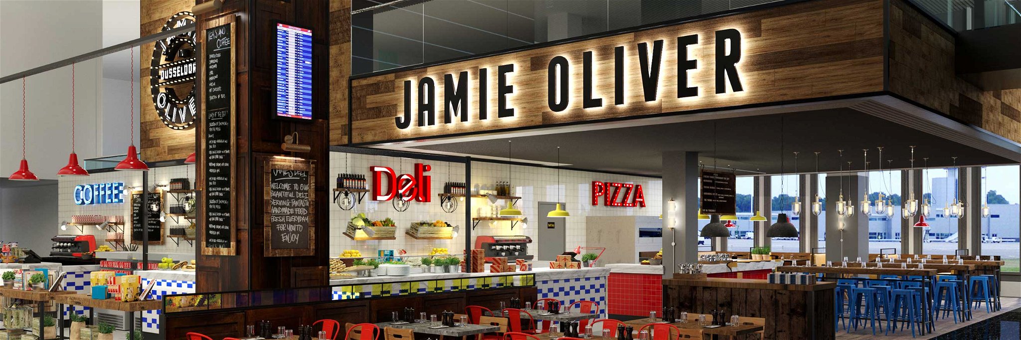 Jamie Oliver kommt mit einem Deli nach Düsseldorf.