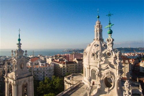  8.&nbsp;Lissabon, PortugalIm Bild: Blick auf die Stadt mit der Estrela Basilika im Vordergrund