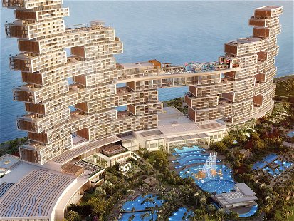 Das «neue Atlantis» befindet sich gleich neben dem Schwesterhotel auf Dubais «The Palm».