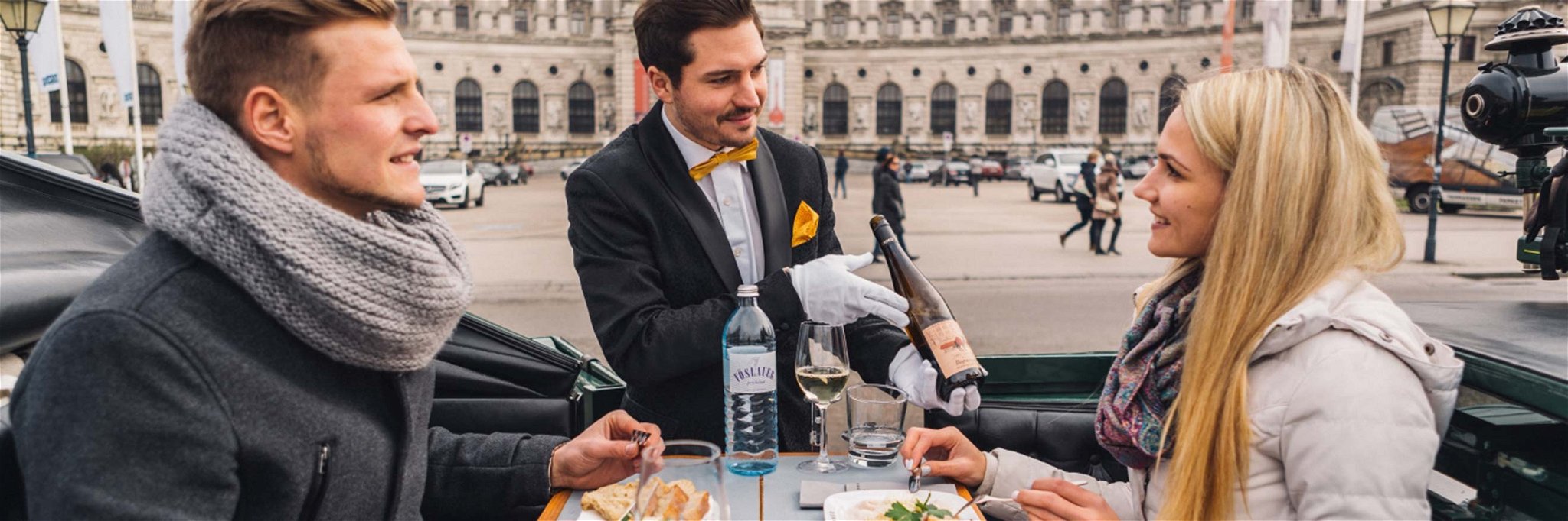 Mit dem Fiaker durch Wien und dabei kulinarisch verwöhnt werden, das wird bei Riding Dinner geboten. 