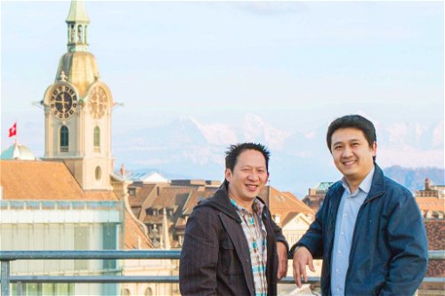 Die zwei Berner Organisatoren und Brüder mit asiatischen Wurzeln:&nbsp;Jimmy Tran und Sam Tang.