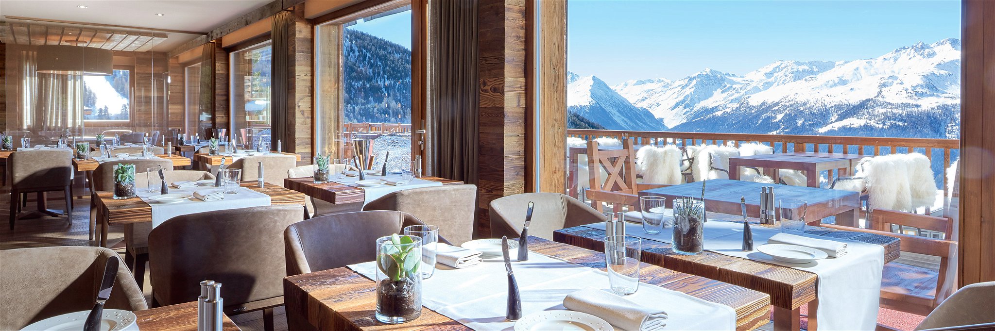 Grandioser Ausblick und Alpin-Chic im neuen «Le Restaurant».