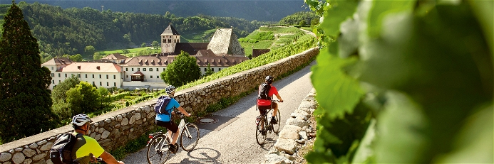 Mit dem Rad durch Südtirol: Die Brennerradroute führt vom Brenner bis nach Bozen.
