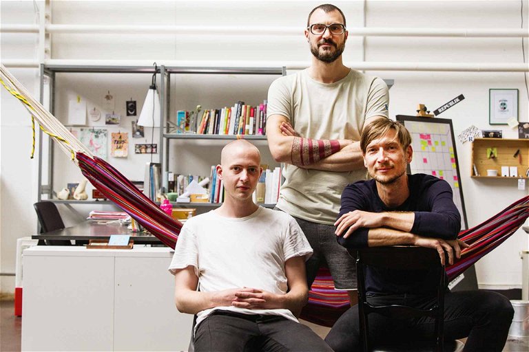 Tobias Zihlmann, Fred Schaerlig und Sven Friese (v. l.) sind die Köpfe hinter der Plattform «DasProvisorium».&nbsp;