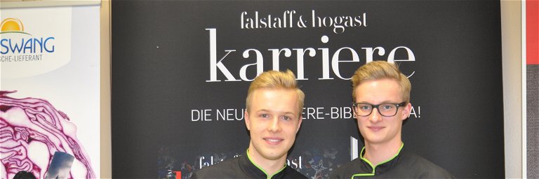 Die Finalisten Matthias Birnbach und Marcus Wakolbinger.
