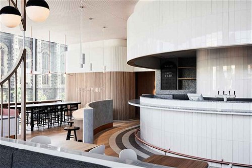 «The Penny Drop» in Melbourne, Australien, entworfen von Golden ist unter den teilnehmenden Restaurants der Gewinner des Restaurant &amp; Bar Design Awards 2017 und gewinnt ausserdem auch in den Kategorien «Identity» und «Surface Interiors».