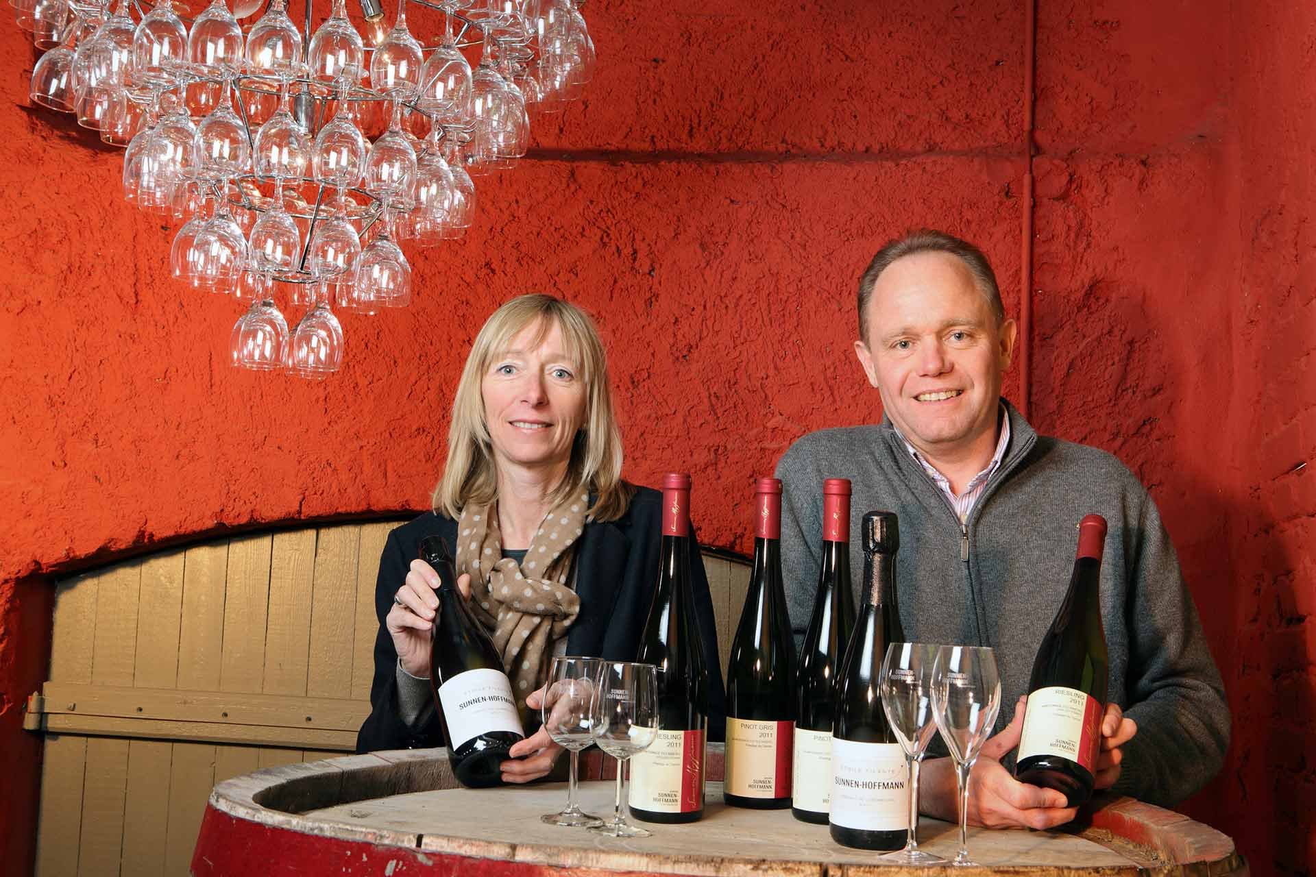 Corinne Kox-Sunnen und Yves Sunnen stellten das Familienweingut 2001 auf Bio-Bewirtschaftung um.​