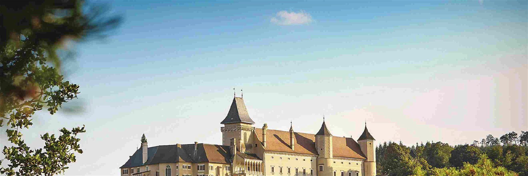 Die 1150 errichtete Burg wurde im 16. Jahrhundert zu einem Schloss umgestaltet. Seit 1681 im Besitz  der Familie Hoyos-Sprinzenstein.
