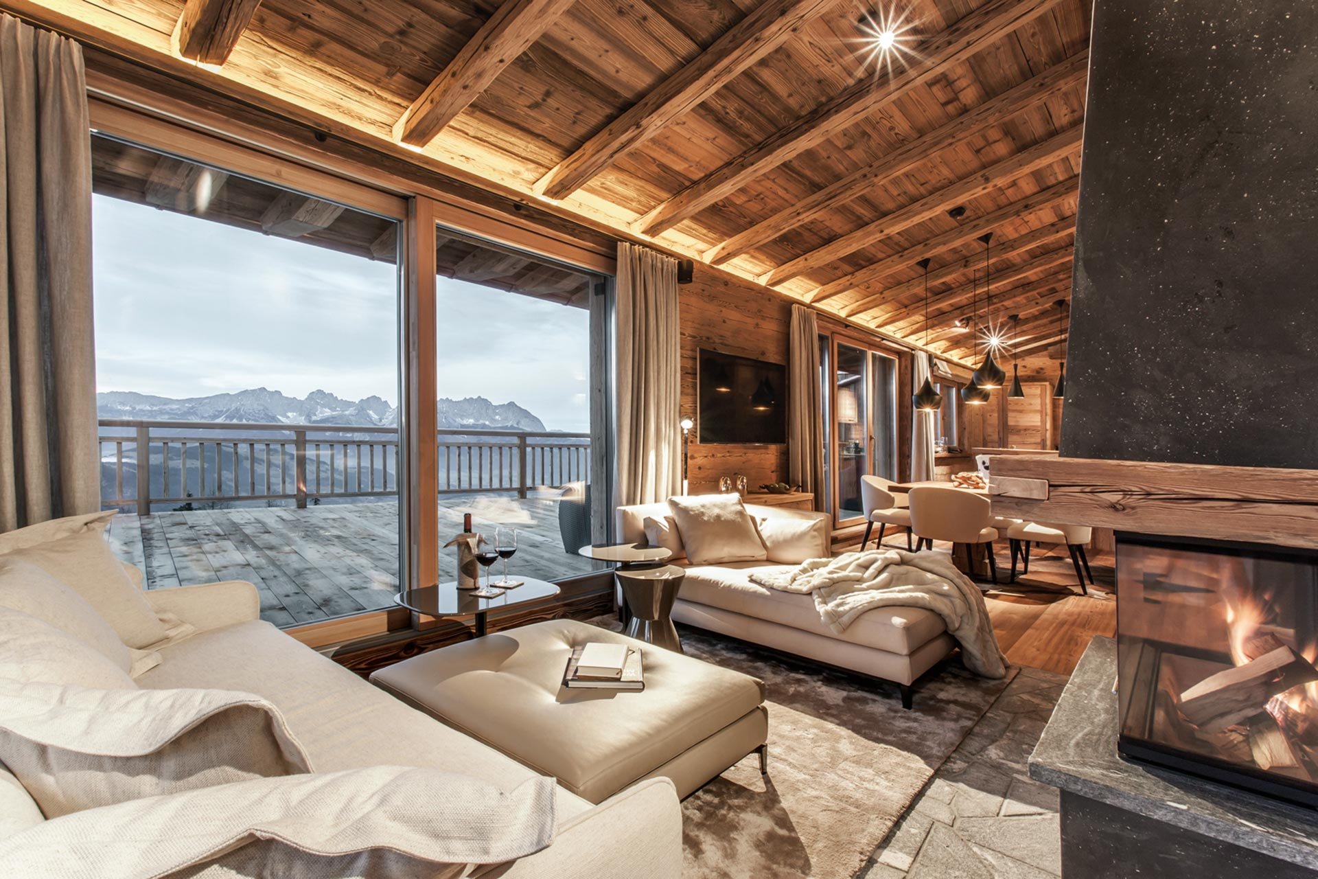 Hahnenkamm Lodge Ein Luxus-Chalet ohne Ski­gebiet ist wertlos. Diese Lodge liegt im besten der Welt.