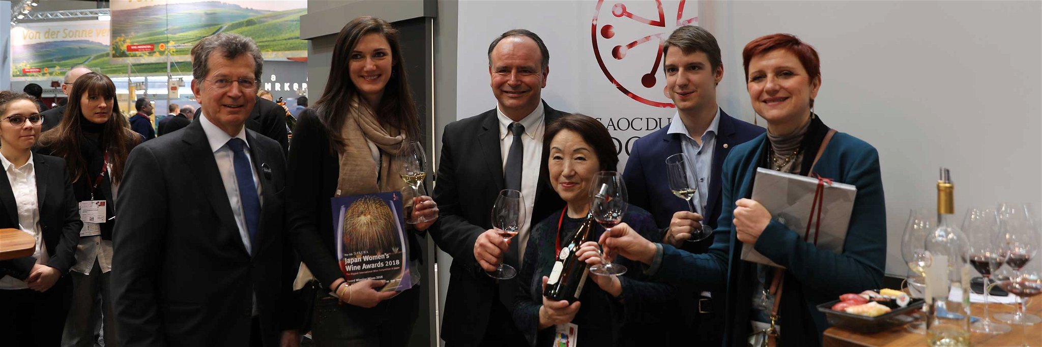 In der Falstaff-Tastingzone trafen die Weine des Languedoc auf japanische Kulinarik.
