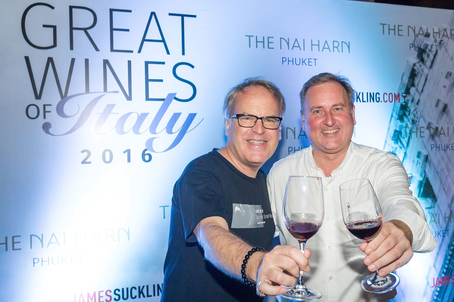 James Suckling und Frank Grassmann bei der »Great Wines of Italy«-Tour.
