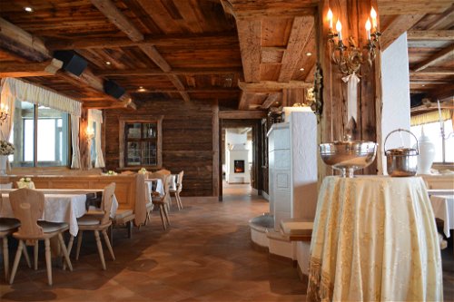 Das Gipfelrestaurant Cima in Südtirol...