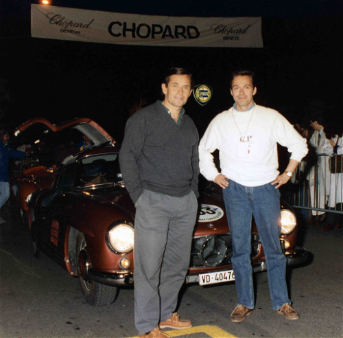 Jacky Ickx und Karl-Friedrich Scheufele verbindet eine langjährige Freundschaft. Bereits im Jahre 1989 fuhren sie gemeinsam die Mille Miglia.