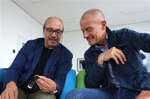 Dr. Andreas Kaufmann und Alexander Linz in Wetzlar bei Leica im Hauptquartier beim Interview.