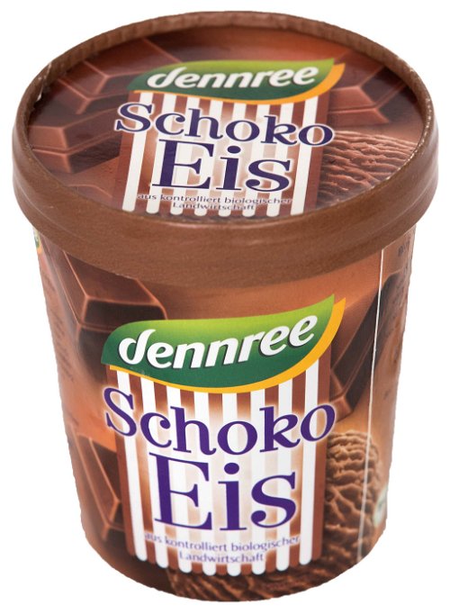 10. Platz, 83 Punkte: DENNREE Schoko Eis€ 2,99 für 500 ml (Literpreis: € 5,98) U. a. denn’sHelle bis mittelbraune Farbe. Sehr verhaltene Schokoladennoten in der Nase, der Geruch erinnert viel mehr an Vanille. Grießige bis fettige Konsistenz, der typische Schokoladen­geschmack ist kaum wahrnehmbar.