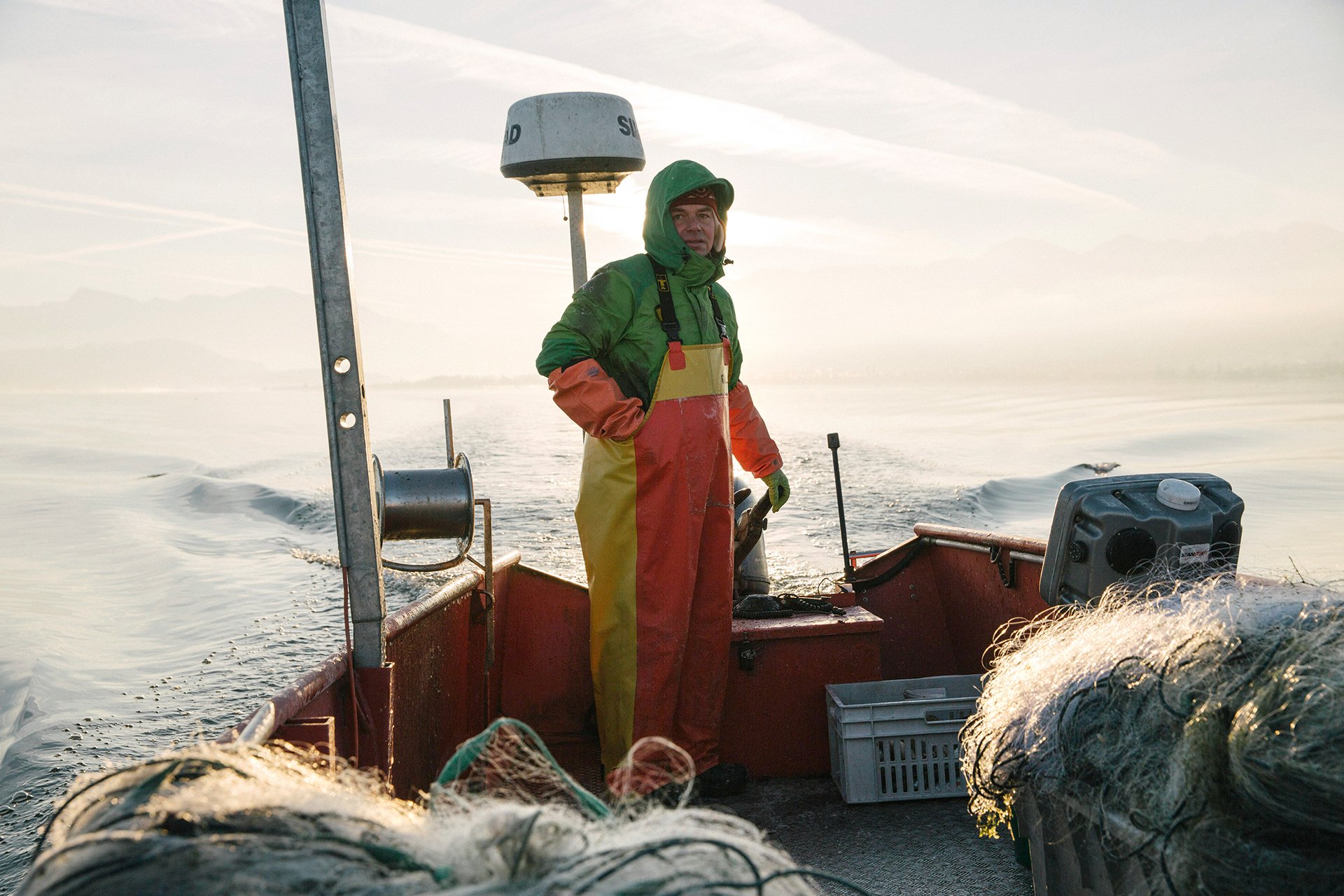 Andreas Braschler: Berufsfischer müssen auch im Winter raus, wenn es kalt ist.