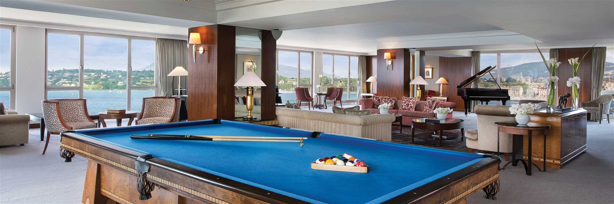 Blick in die Royal Penthouse Suite im President Wilson Hotel in Genf. 
