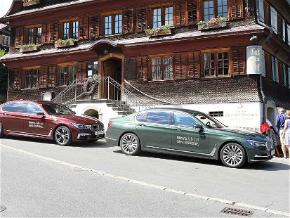 Die BMW &amp; Falstaff Genusstour machte unter anderem im »Hotel Gasthof Hirschen« im Vorarlberger Schwarzenberg Station. 
