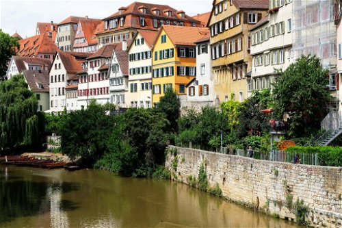 Blick auf die Altstadt von Tübingen.