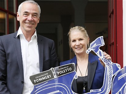 Thomas Wirz, Geschäftsführer Vranken-Pommery und Spitzenköchin Cornelia Poletto.
