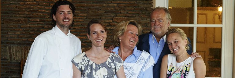 Gastronomenfamilie mit Herz: Thomas Dorfer, Susanne Dorfer, Lisl Wagner-Bacher, Klaus Wagner,&nbsp;Christina Kopriva-Wagner.