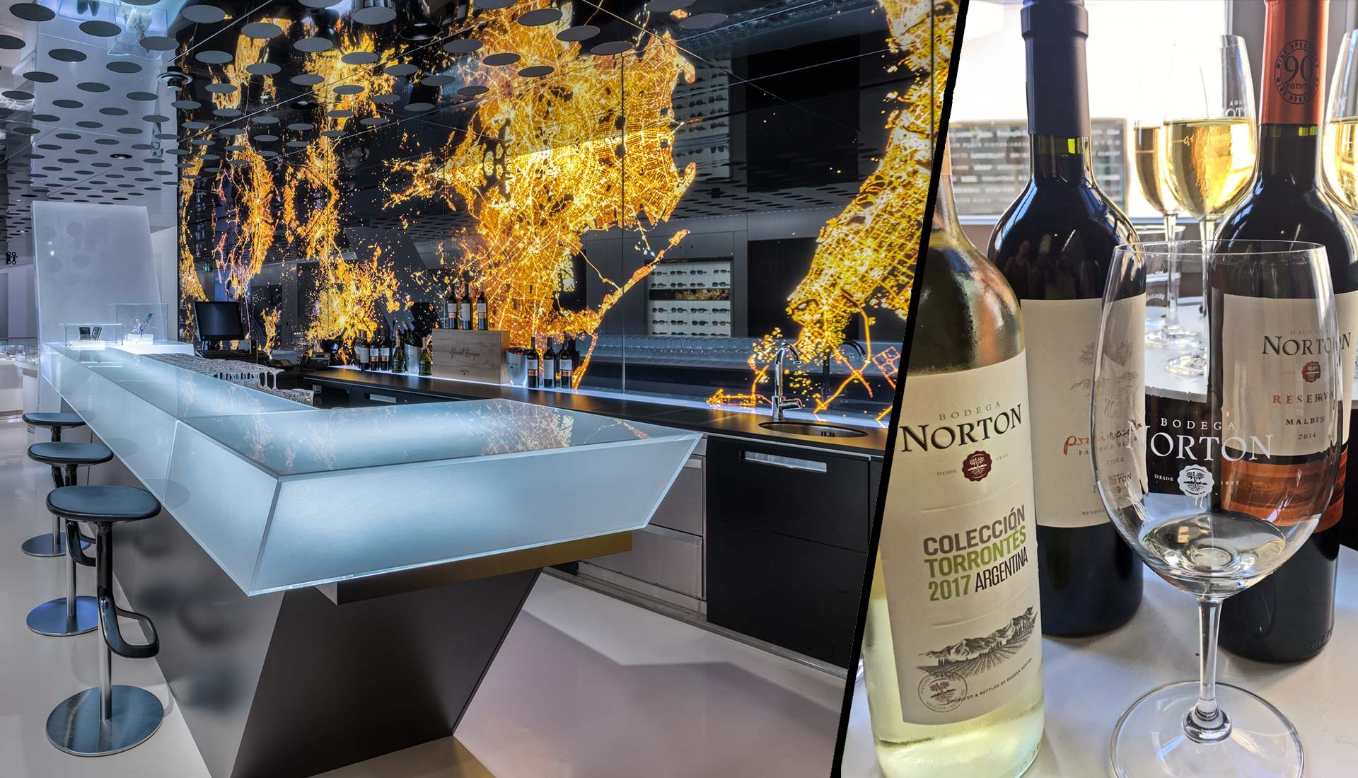 Spektakuläres Design und spannende Weine – »The Bar« im Swarovski Kristallwelten Store. 