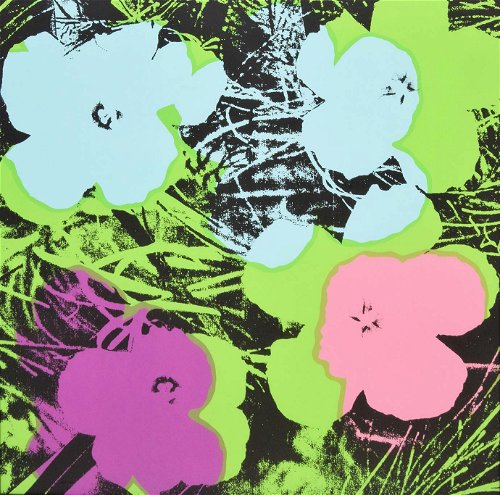 Andy Warhol – «Flowers» 1970, Screenprint on Paper, 91,4 x 91,4 cm, Ed. of 250, signiert u. nummeriert auf der Rückseite 