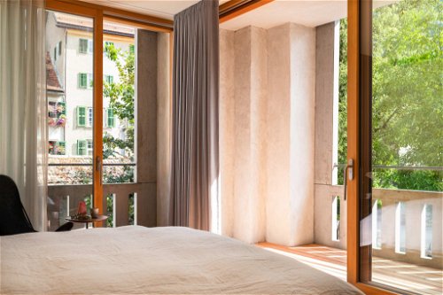 Insgesamt zehn Schlafräume hat Architekt Gion A. Caminada für das neue Gasthaus entworfen.
