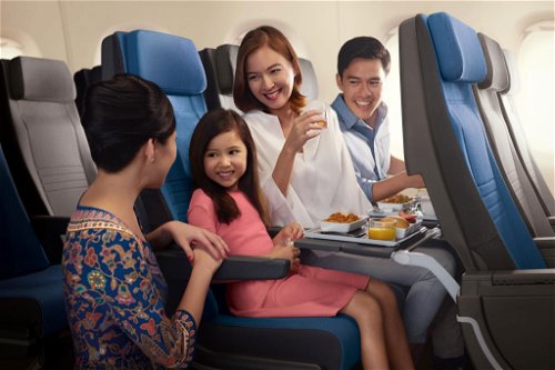 Passagiere der Economy Class können auf Ihre Ernährung angepasste sowie kinderfreundliche Mahlzeiten im Voraus bestellen.