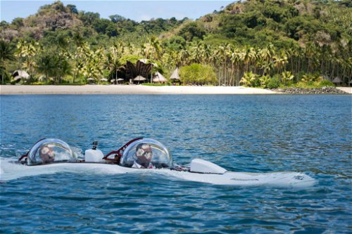 Mit dem resorteigenen U-Boot kann die Unterwasserwelt von Laucala Island erkundet werden.