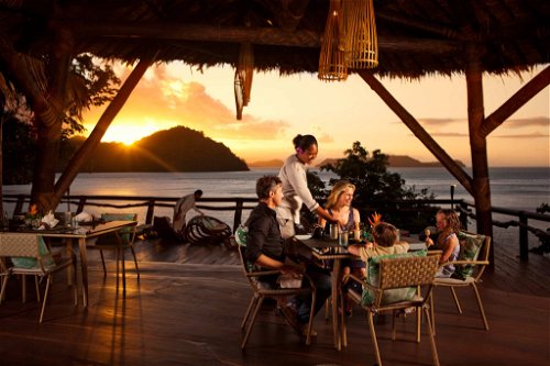 Das «Restaurant Seagrass» in Laucala Island. 