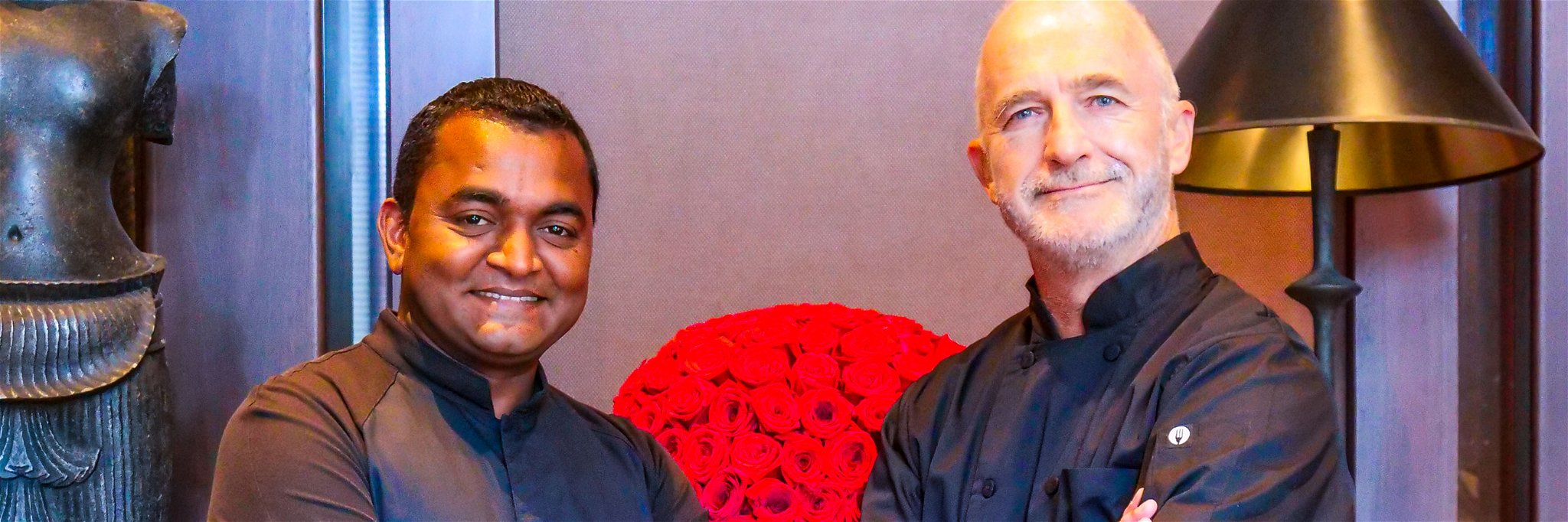 «The Setai» Küchenchef Vijayudu Veena und Richard Kägi, Foodscout für die Globus delicatessa