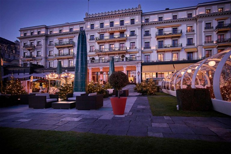 Das «Hotel Beau Rivage Palace» in Lausanne.